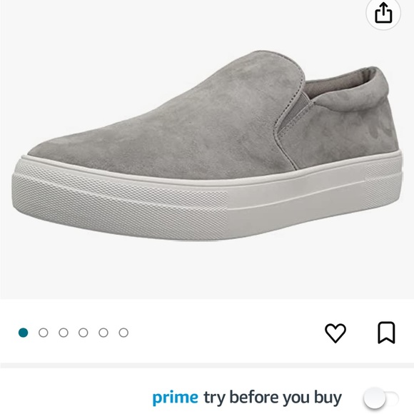Steven Madden Womens Grey Suede Gills Sneaker Size 9.5 - Picture 1 of 4